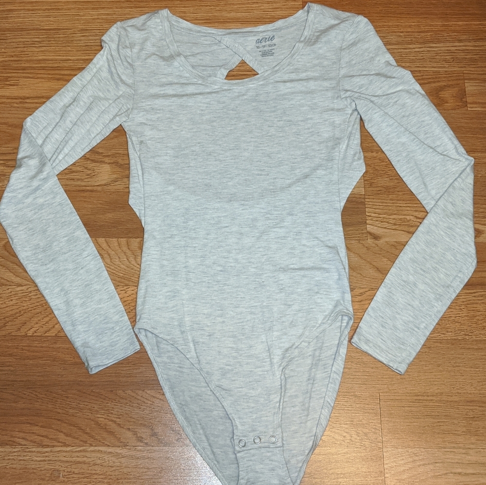 Aerie Gray Body Suit